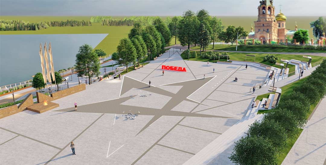 blagoustrojstvo ploshadi Pobedy maket 3